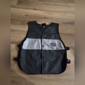 Harley-Davidson Black and Gray Vest